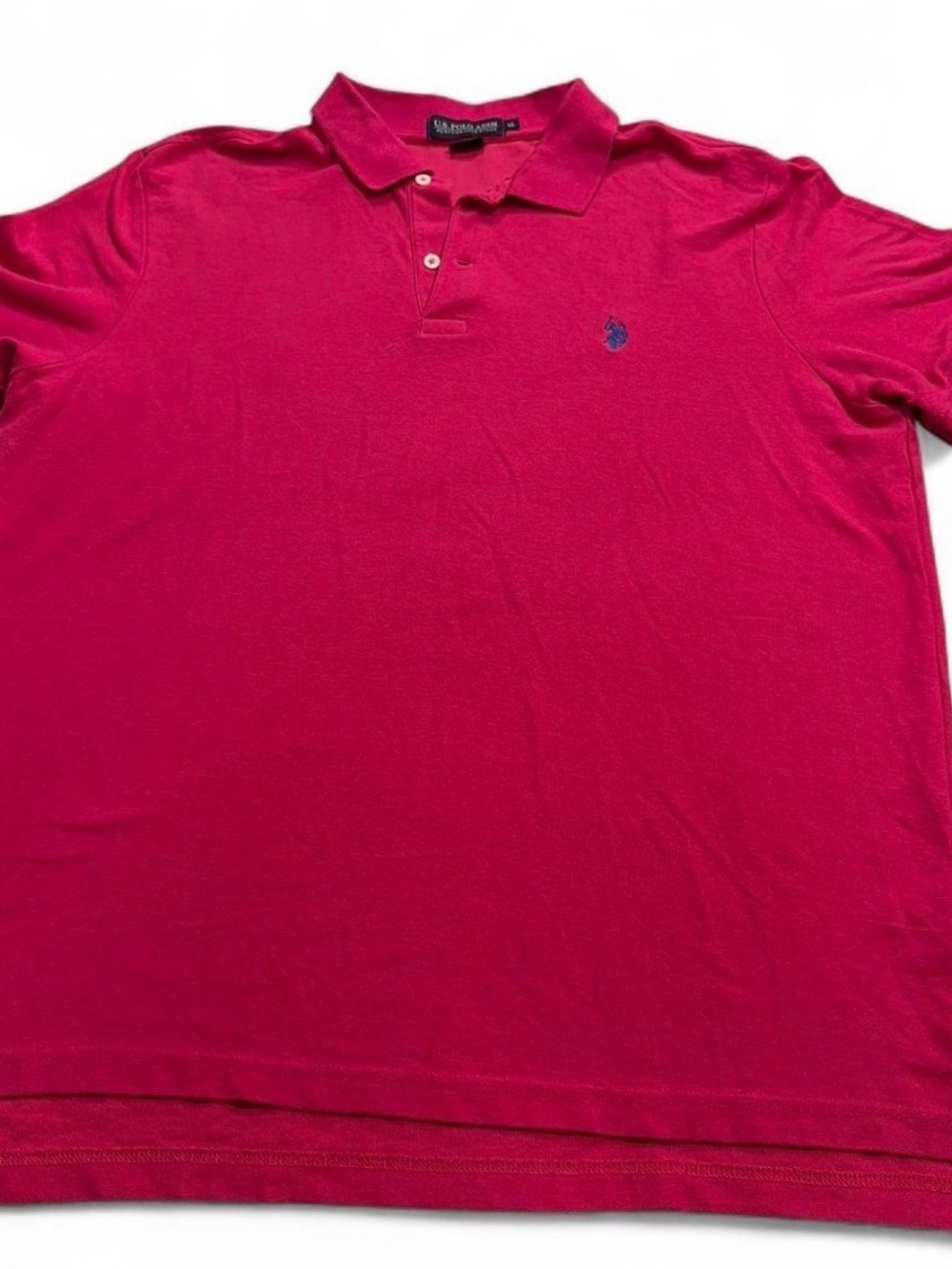 U.S. Polo Assn. Men's Hot Pink Polo Shirt Men Sz XL gently pre owned